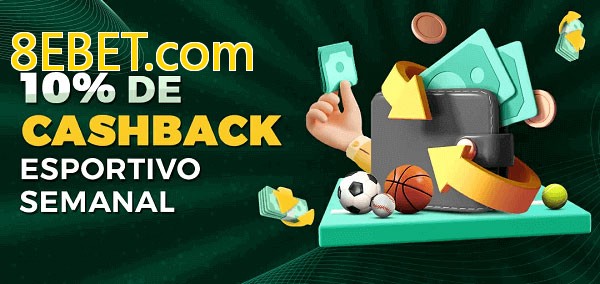 10% de bônus de cashback na 8EBET.com